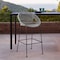 Armen Living Acapulco 30" Indoor Outdoor Steel Bar Stool with Gray Rope LCACBAGR30 - alternate 4